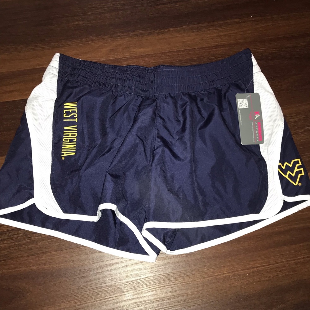West Virginia University WVU Mountaineers Running Shorts NWT